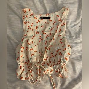 Zara Cherry Top